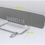 Lionelo Lora XL Προστατευτικό Κρεβατιού Travel 46X150cm Gray