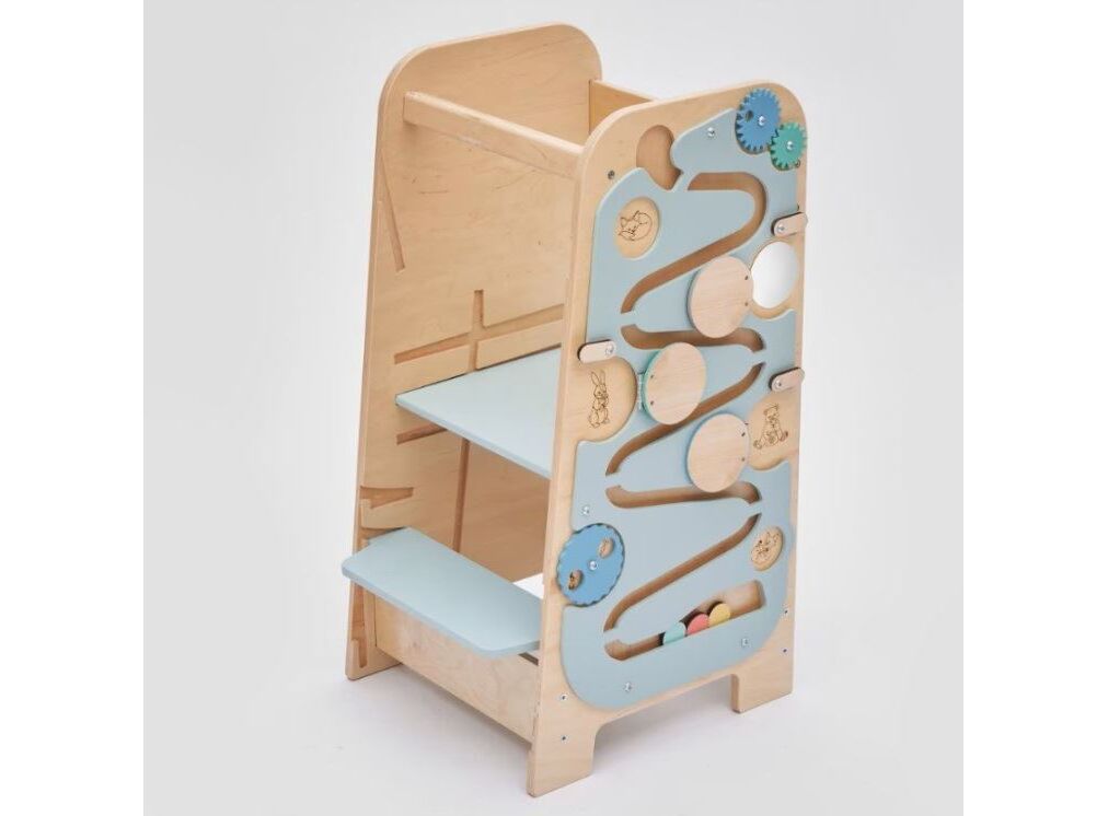 Elis Design Play 5 in 1 Montessori Πολυλειτουργικός Πύργος Εκμάθησης 75cm