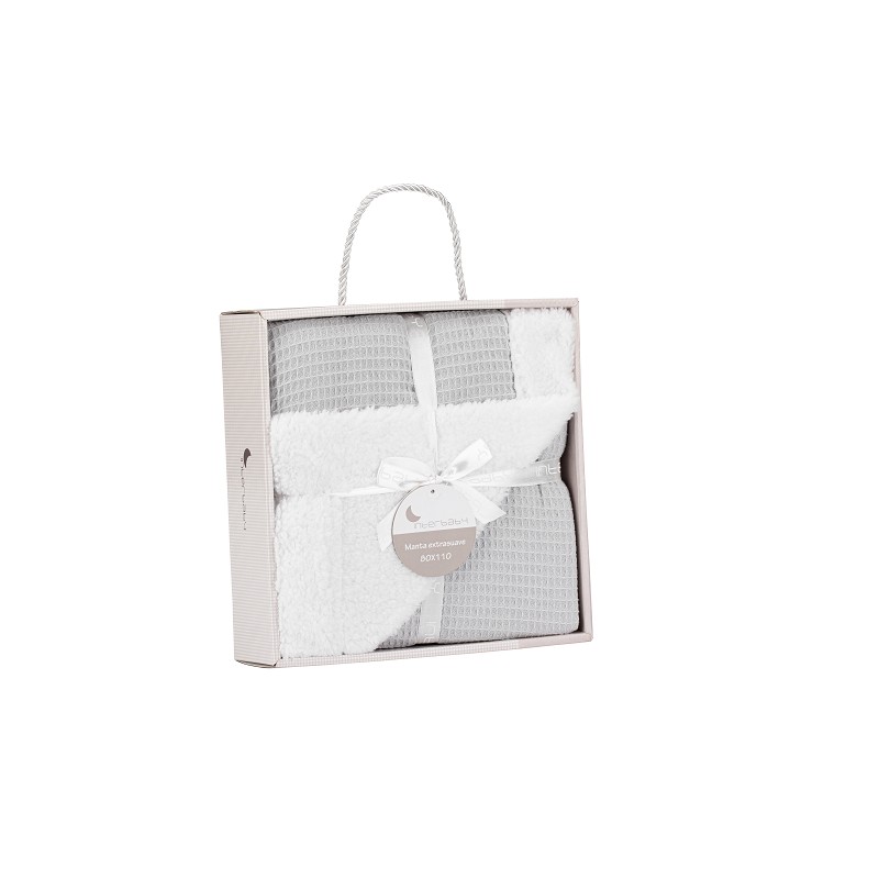 Interbaby Bee Nest-Lamb Κουβέρτα Αγκαλιάς 80X110 Grey