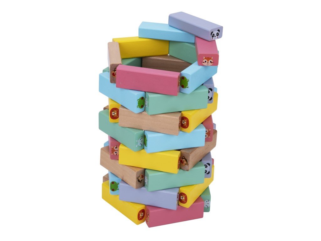 Eli Neli Montessori Animals Ξύλινος Πύργος Jenga