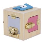 Eli Neli Montessori Lock Box Κύβος Δραστηριοτήτων Με Κλειδαριές