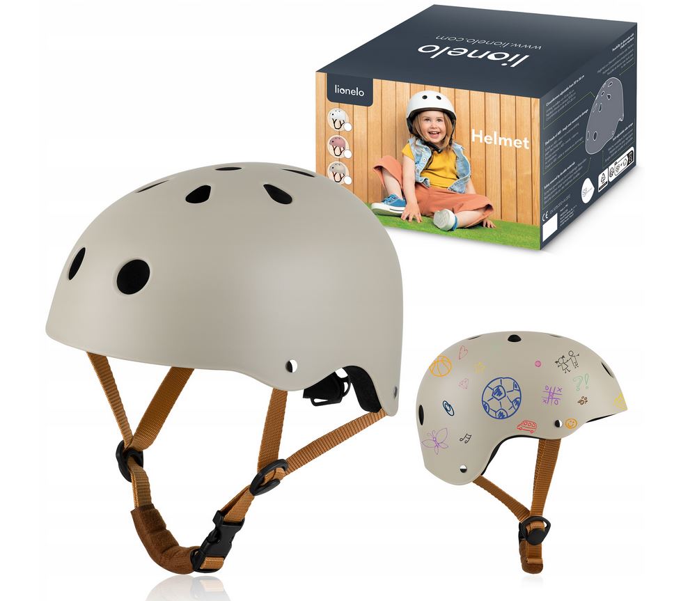 Lionelo "Helmet" Παιδικό Κράνος Ποδηλασίας 50-56cm Beige Sand